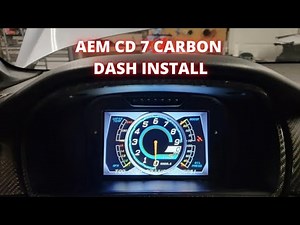 AEM CD 7 Carbon Dash INSTALL!