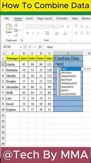 How To Combine Data in MS Excel | Excel Data Fusion: A Quick Guide #microsoftexcel #mexcel #excel