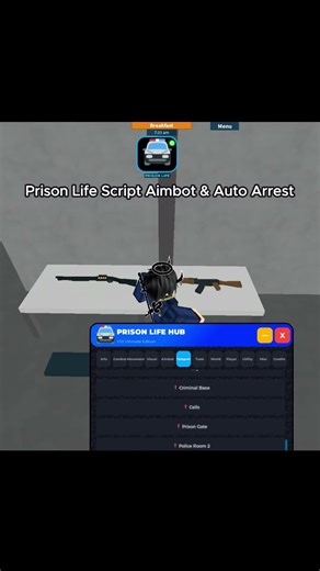 Script Aimbot Prison Life #roblox #fyp #prisonlife