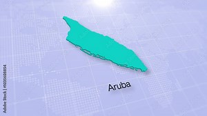 Aruba map presentation displayed on a modern clean white background