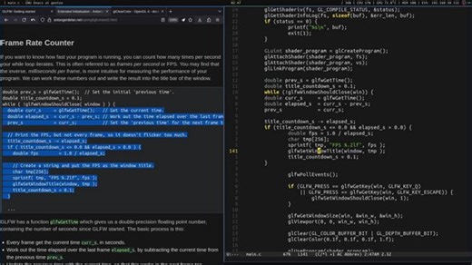 Learning Computer Graphics (OpenGL, GLFW)