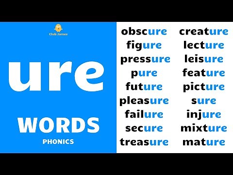 English Phonics - 'ure' words
