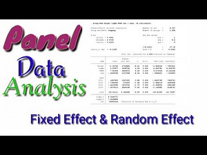 Panel Data Analysis - Econometrics - Fixed effect & Random effect - Panel Regression