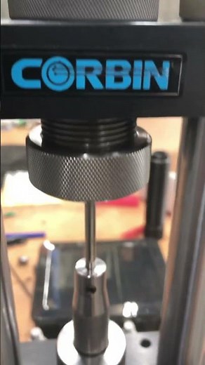 Derimming 22 LR cases on the Corbin CSP-2 Mega Mite Swage Press