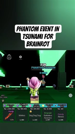 phantom event in tsunami brainrot divine rebirth index infinity #roblox #robloxdressup #bgmi #girl b