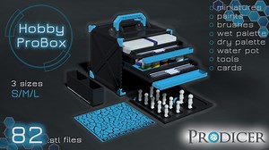 Hobby Probox - Portable & Modular Miniature Painting Transport System - 82x STL Files for 3D Printing - Digital Download! - Etsy