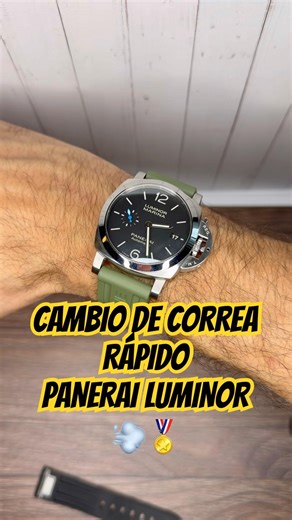 COMO CAMBIAR la correa de un Panerai Luminor en segundos ⏱️ | Sin Herramientas 🪛🧰