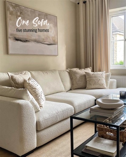 If quiet style that's understated and cosy is your thing, then you might just fall in love with the Calix sofa. Generous proportions, on-trend bouclé upholstery and low-to-the-floor seating make it the perfect piece to make a style statement without shouting "here I am!". These five customers have made it their own and look what a gorgeous job they've done! Could the Calix be the one for you? Psst, and another thing, make the most of our extra savings until 17th September '25 here: https://www.d