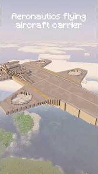 Flying Aircraft Carrier | Minecraft Aeronautics Cinematic #minecraft #aeronautics