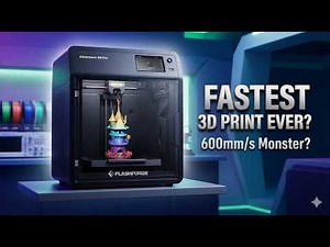 FLASHFORGE Adventurer 5M Pro Review | Super Fast 600mm:s 3D Printer Worth Buying?