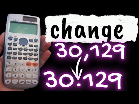 change comma into dot in the scientific calculator. comma in place of dot in decimal number in calc.