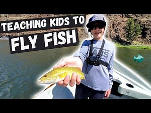 🐟 DAD teaches 12 year old to FLY FISH!! How to teach a kid to fly fish. Lesson #1: KEEP IT FUN!! 😎