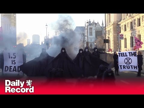 Extinction Rebellion protest lack of action over 1.5C climate change target