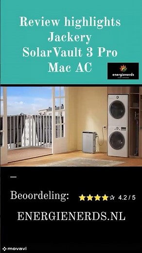 Review highlights Jackery SolarVault 3 Pro Max AC - Energienerds.nl