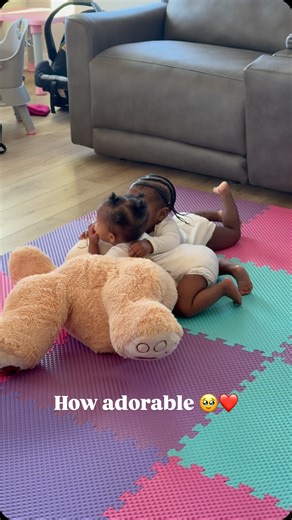 LAB Kidz ❤️ on Instagram: "Teaching and braiding with twins! They’ve been 1 for three days ❤️ excuse their appearance. I woke them up, fed them, and got straight to it! • • #labkidz #twins #momofmultiples #explorepage #explore #viral #viralreels"