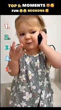 Vidéos Drôles | Moments Mignons 🥰 | Enfants et Parents | #top5ranking