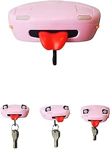 Vintage Car Key Holder,Key Holder Wall Mount, Car Open Headlights Keychain Holder,Car Key Hooks for Wall,Key Hanger Room Accessories, for Hallway Kitchen Farmhouse Decor (Color Pink)
