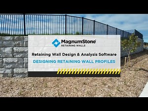 MagnumStone CTI Wall Design Software - Tutorial 3 - Designing Retaining Wall Profiles
