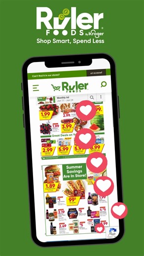 Get ready to save BIG at Ruler Foods! 🛒💸 Check out our latest deals running June 11–24 — from fresh produce to pantry staples, we’ve got everything you need at unbeatable prices. Shop the full Ad: https://rulerfoods.info/3CVXAi2 Start Your Order: https://rulerfoods.info/3OBlMsH #RulerFoods #GroceryDeals #SaveMore #WeeklyDeals #BudgetFriendlyShopping | Ruler Foods