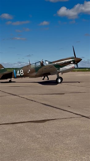Damian Haywood on Instagram: "The wonderful sights and sounds of the Curtis P-40 Warhawk starting up and taxiing out for an awesome tora tora tora demo! Listen to that V12 fire up! Wings Over West Texas 25’. Pilot is @parkerrathbun_ #warhawkwednesday It’s painted in the scheme to resemble the first volunteer group of the Republic of China Airforce “Flying Tigers”, formed to help oppose The Empire of Japans invasion on China in WWII. US Army Air Corps, Navy and Marine Corps were the branch’s assi