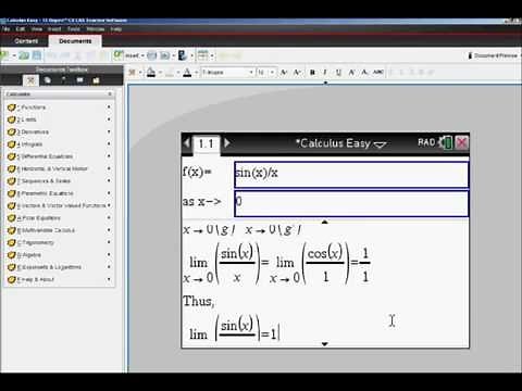 Calculus homework - Step by Step - with the TI-Nspire CX CAS
