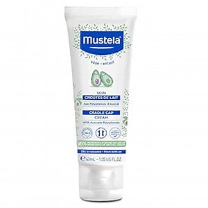 Mustela Cradle Cap Cream for Newborn - Fragrance-Free Baby Moisturizer for Seborrheic Dermatitis - Helps to minimize Scalp Flakes - Clinically & Dermatologist Tested - 1.35 fl. oz.