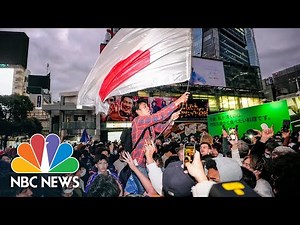 Watch: Ecstatic Japanese, Moroccan Soccer Fans Celebrate World Cup Success
