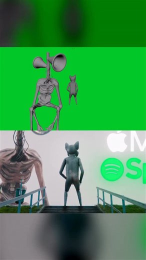 Horror Skunx on Instagram: "[BEFORE vs AFTER] Hungry for Karma - Cartoon Cat, Choo Choo Charles & Siren Head (official song)"