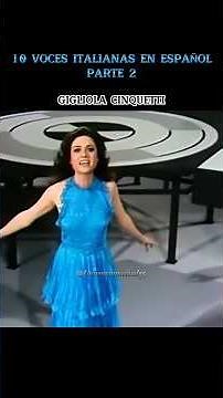 10 Voces Italianas En Español Parte 2 #italia #tizianoferro #andreabocelli #domenicomodugno