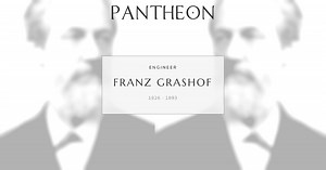 Franz Grashof Biography | Pantheon