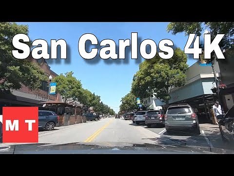 San Carlos Downtown California - Silicon Valley Drive USA 🏆