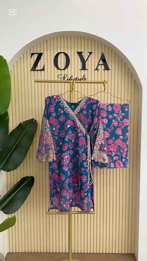 69K views · 266 reactions | Zoya Exclusive Pret ✨ Pakistani Khaadi inspired stitched 2 piece kamiz set Price : 2000 Tk Material: Georgette kamiz with all over print front and back both side. Jori and sequins embroidery work on full kamiz. Pant Cotton silk material with sequins embroidered. Size: Kamiz chest 38/42/46. Kamiz Length 35 inches. sleeves length 20 inches. Pant free size waist with elastic, pant length 38 inches. | ZOYA Lifestyle | Facebook