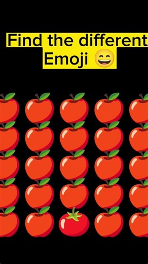 Find the odd emoji out | Optical illusions| Eye test challenge