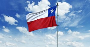 Chile flag animation, alpha channel