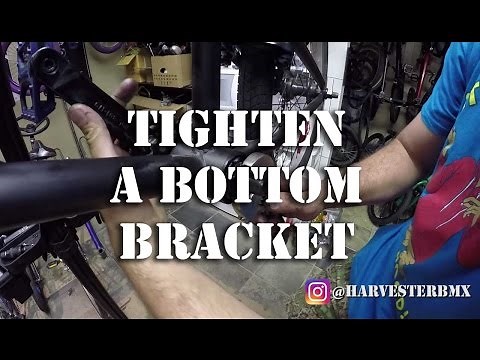 How To Tighten a Loose BMX Bottom Bracket American Unsealed 1,2,3pc Cranks@ Harvester Bikes