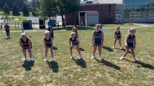 2nd grade cheerleaders practiced ALL recess in preparation to cheer at the TVHS game with the HS cheerleaders tonight! | Twin Valley Elementary Center