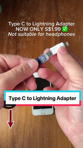 USB C to Lightning Adapter for Fast Charging