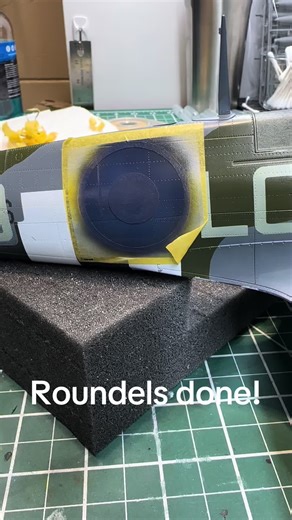 Completing the Roundels on the Airfix Spitfire Model