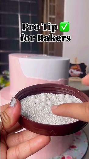 Pro Tip for Bakers | Easy Pearl Decoration Trick for Cakes | Cake Decorating Hack