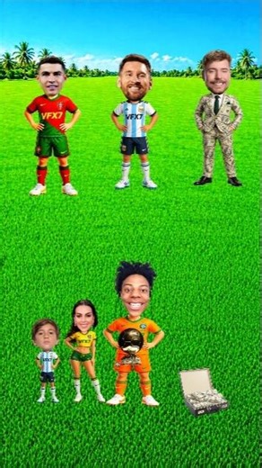 ¿Quién debería estar con Georgina Rodríguez? 🤔 | Cristiano Ronaldo vs Lionel Messi vs MrBeast