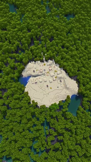 akirby80 - Minecraft Seeds on Instagram: "Desert Village Surrounded By Mangrove Swamp - Minecraft 1.21.10 Java Edition Seed"
