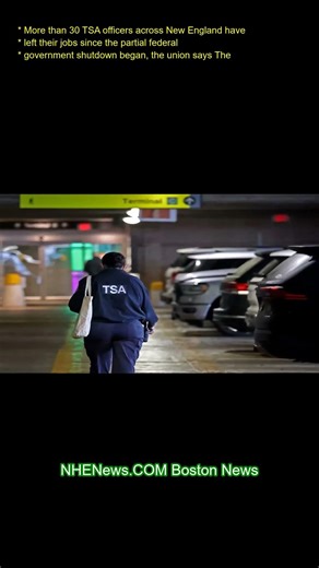More than 30 TSA officers across New England have left their jobs since the partial federal governme