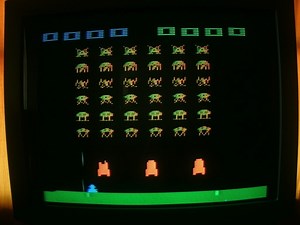 Have you ever seen colors like this in Space Invaders?