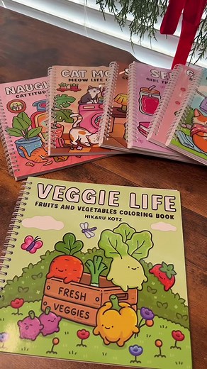 New to TikTok shop! Coloring books by @Hikaru Kotz is now available on the TikTok shop! How cute are these!? Spiral bound coloring books that are hand drawn with perforated pages- where could you go wrong? #coloringbook #holidayhaul #Tiktokshopcreatorpicks #TikTokShopHolidayHaul #holidayhustle