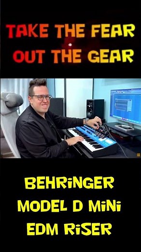 Behringer Model D mini edm riser #behringer #moog #minimoog #musicproducer #synth #music