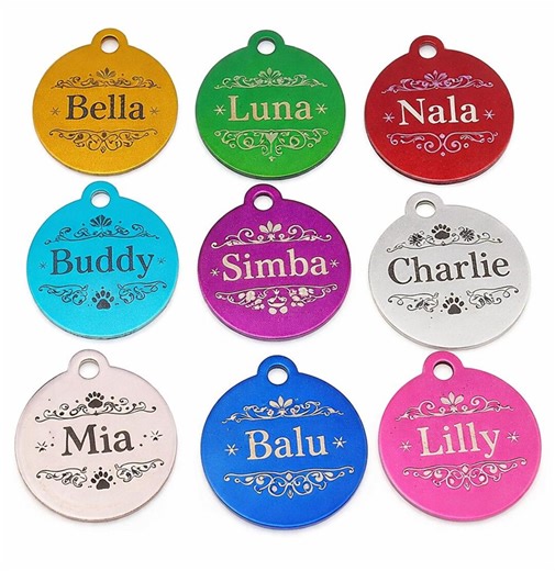 Personalized Pet Tag With Laser Engraving - Etsy