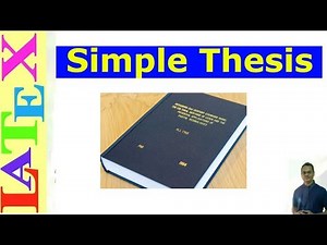 How to Write Thesis in Latex