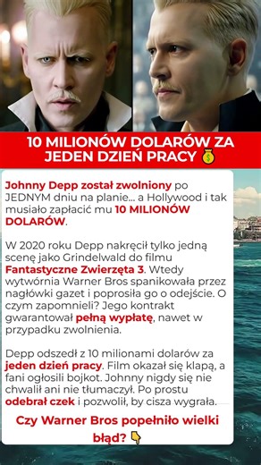Johnny Depp wyplata 10 milionów