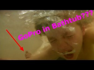 Underwater GoPro (Action Camera) in the bathtub