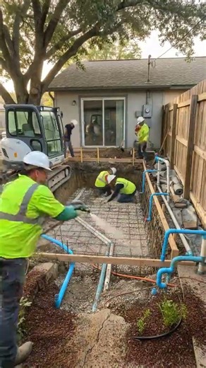 Backyard Pool Construction from Scratch 🏊‍♂️ Timelapse Transformation